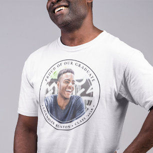 Camiseta Orgulho personalizado de nossa graduação de fotos 