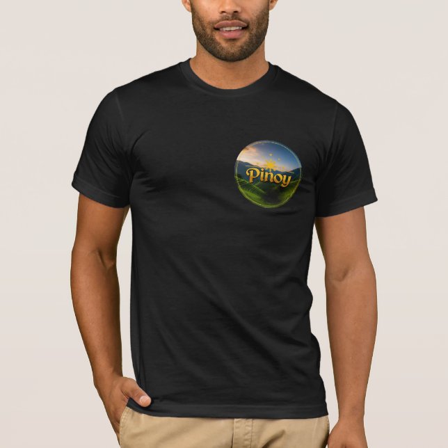 Camiseta Orgulho Pinoy: Terra de Ouro e Verde (Frente)