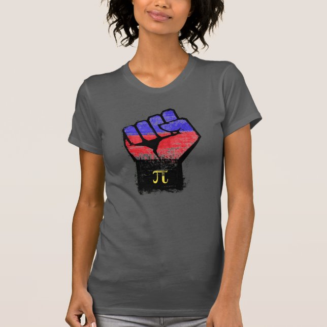 Camiseta Orgulho Poliamoroso Punho (Frente)