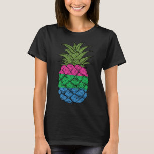 Camiseta Orgulho Polissexual Abacaxi Orgulho Poli Abacaxi F