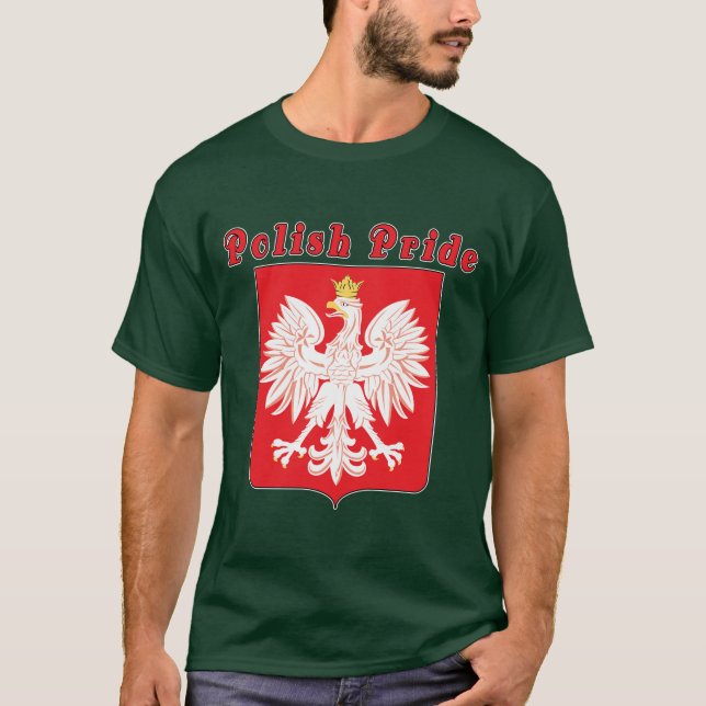 Camiseta Orgulho polonês Eagle (Frente)