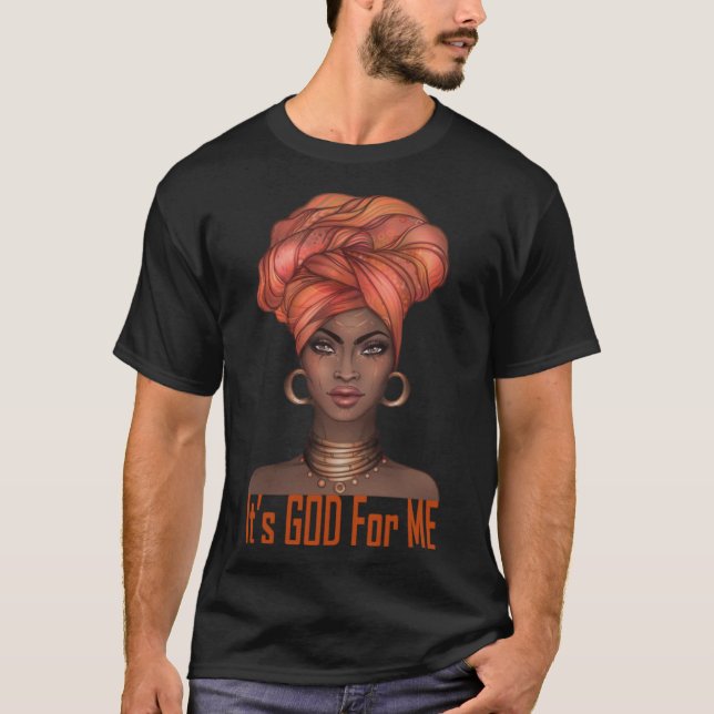 Camiseta Orgulho Preto Afrocêntrico É Deus Melanina African (Frente)