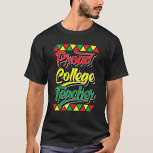 Camiseta Orgulho Professor de História Negra Mês Africano