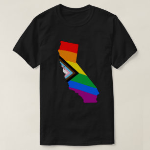 Camiseta Orgulho Progressivo LGBTQ do Estado da Califórnia
