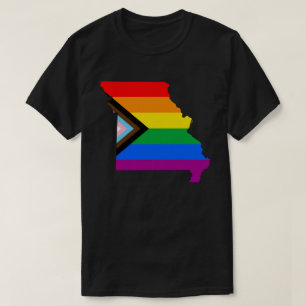 Camiseta Orgulho Progressivo LGBTQ do Estado do Missouri