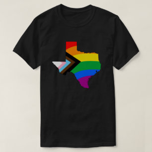Camiseta Orgulho Progressivo LGBTQ do Estado do Texas
