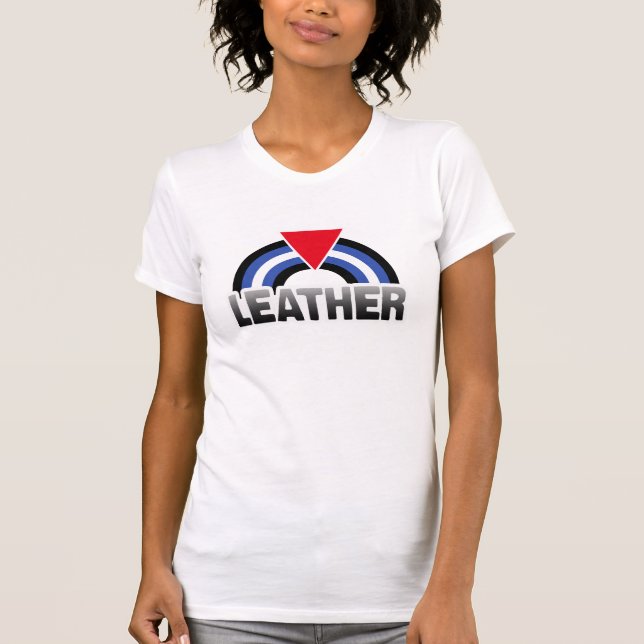 Camiseta Orgulho Queer de Couro (Frente)
