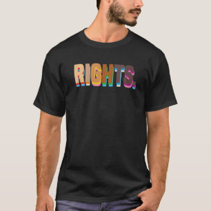 Camiseta Orgulho Racial da Justiça LGBTQ dos Direitos Human