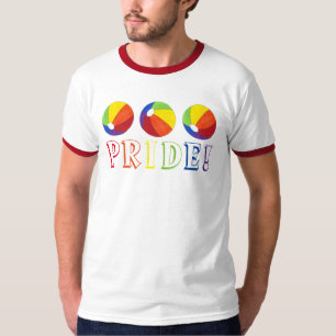 Camiseta Orgulho Rainbow Beach Ball Beachball Summer Tee