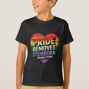 Camiseta Orgulho Remove Manchas Laranja Obstinadas Orgulho 