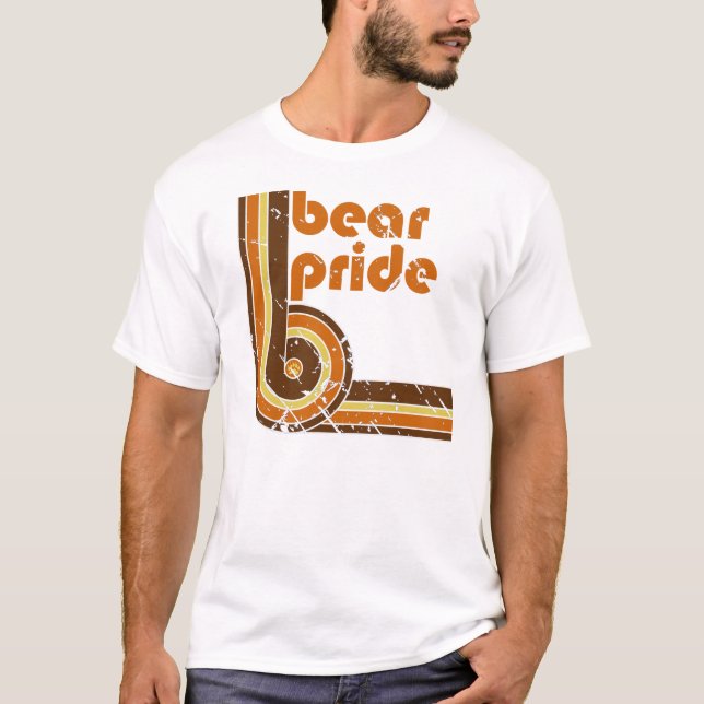 Camiseta Orgulho retro do urso (Frente)