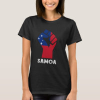 Orgulho Samoano Raízes Samoanas Punho Bandeira Sam