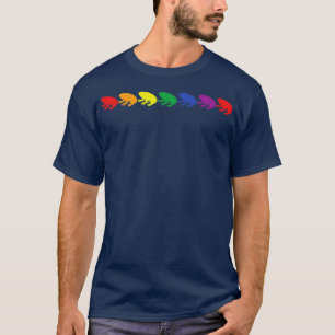Camiseta Orgulho Sapo Colorido Arco-Íris