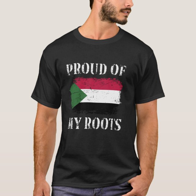 Camiseta Orgulho-Se Das Minhas Raízes Sudanesas Que Banham  (Frente)