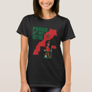 Camiseta Orgulho-Se Do Meu Patrimônio Marroquino, Mapa Da B