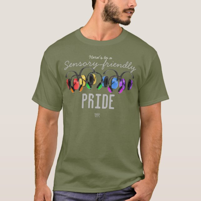 Camiseta ORGULHO Sensorial/ LGBTQ+ Rainbow/ Autism T-S (Frente)