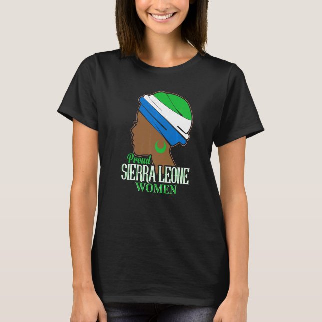 Camiseta Orgulho Serra Leoa Mulheres Serra Leoa (Frente)