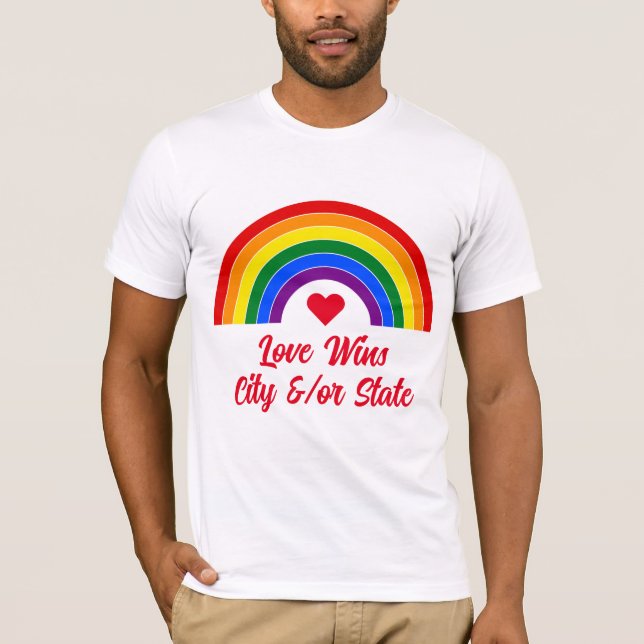 Camiseta Orgulho Sinalizador Rainbow (Frente)