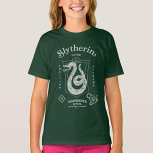 Camiseta ORGULHO SLYTHERIN™ Ambição Astúcia Brasão