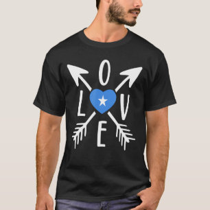 Camiseta Orgulho Somali Ama a bandeira Somália História Neg