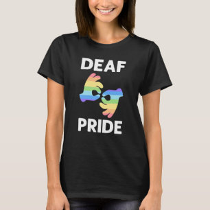 Camiseta Orgulho surdo Sinal de Consciência ASL Linguagem d