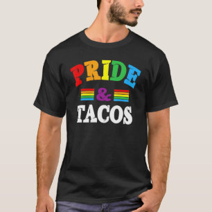 Camiseta Orgulho & Tacos Lgbt Lgbtq Orgulho gay Rainbow Fla