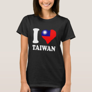 Camiseta Orgulho taiwanês Raízes de Taiwan Eu Amo Taiwan Ta