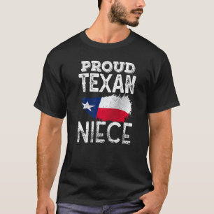 Camiseta Orgulho Texano Niece Patriótico Orgulho Texas Cute
