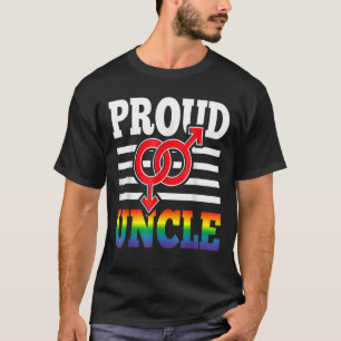 Camiseta Orgulho Tio Orgulho gay Mês Lgbtq Homens De Sinali