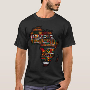 Camiseta Orgulho Tradicional da Cultura Negra do Kente Afri