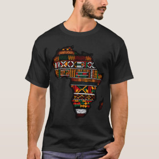 Camiseta Orgulho Tradicional da Cultura Negra do Kente Afri