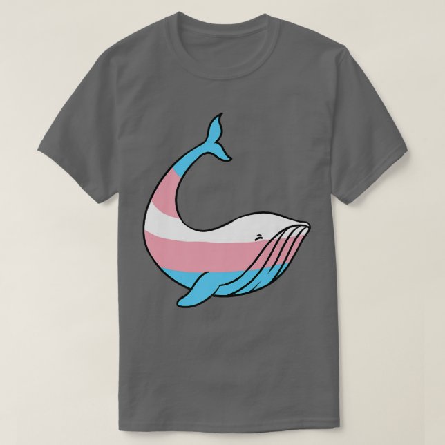 Camiseta Orgulho Trans de Baleia  (Frente do Design)