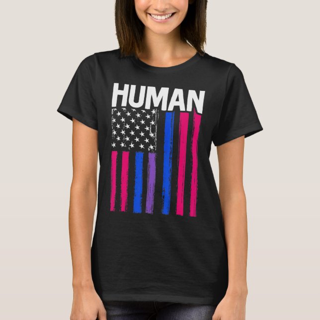 Camiseta Orgulho Transgênero Humano - Sinalizador Trans All (Frente)