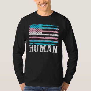 Camiseta Orgulho Transgênero Lgbt - Sinalizador Americano A