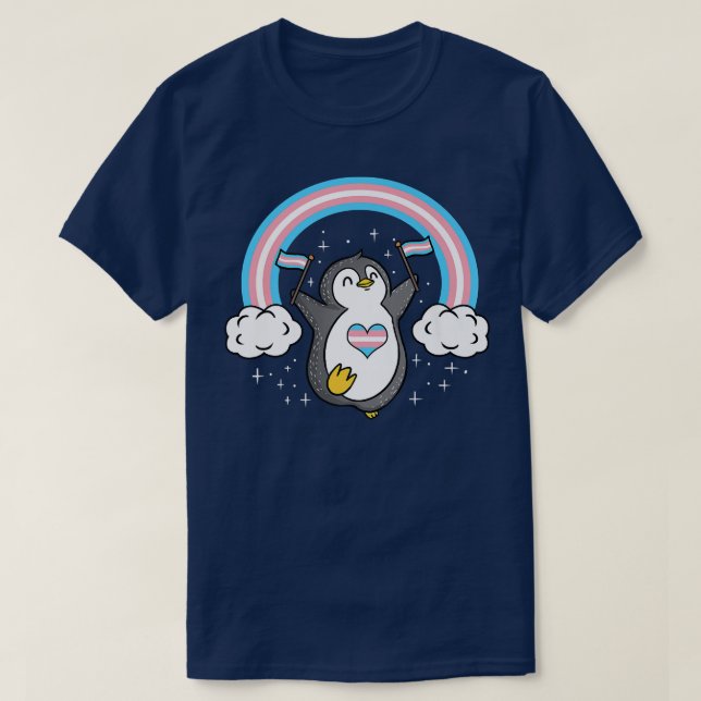 Camiseta Orgulho Transsexual do Pinguim  (Frente do Design)
