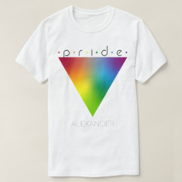 Camiseta Orgulho Triângulo Arco-Íris Gay LGBTQ Nome