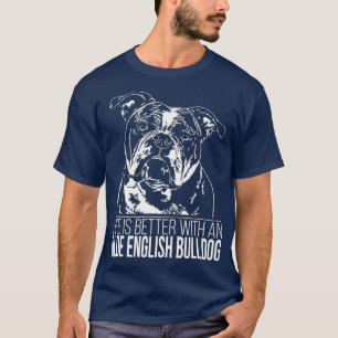 Camiseta Orgulho Velho do Bulldog Inglês é melhor para o 