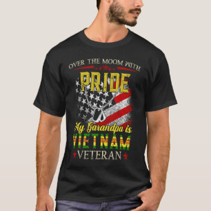 Camiseta Orgulho Vovô Vietnã Dão Vet para a Guerra do Vietn