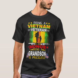 Camiseta Orgulho Vovô Vietnã Vintage Militatat Me