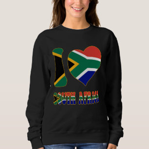 Camiseta Orgulhosa África do Sul I Love South Africa Flag H