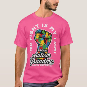 Camiseta Orgulhosa Autismo Avó Sua Luta É O Meu Apoio À Lut