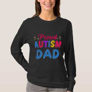 Camiseta Orgulhosa Autismo Pai Autismo Consciência