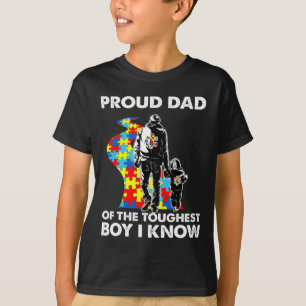 Camiseta Orgulhosa Autismo, Pai-Pai E Filho Autismo Sensibi