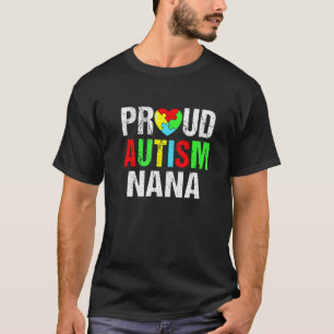Camiseta Orgulhosa Avó Autismo Coração Família Roupa Combin