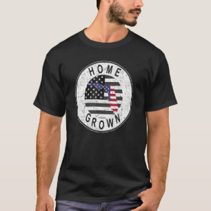 Camiseta Orgulhosa bandeira estadual norte-americana em cas