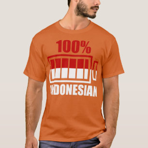 Camiseta Orgulhosa bandeira indonésia de presentes