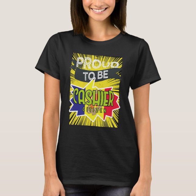 Camiseta Orgulhosa caixa cidadã Profissão de trabalho profi (Frente)