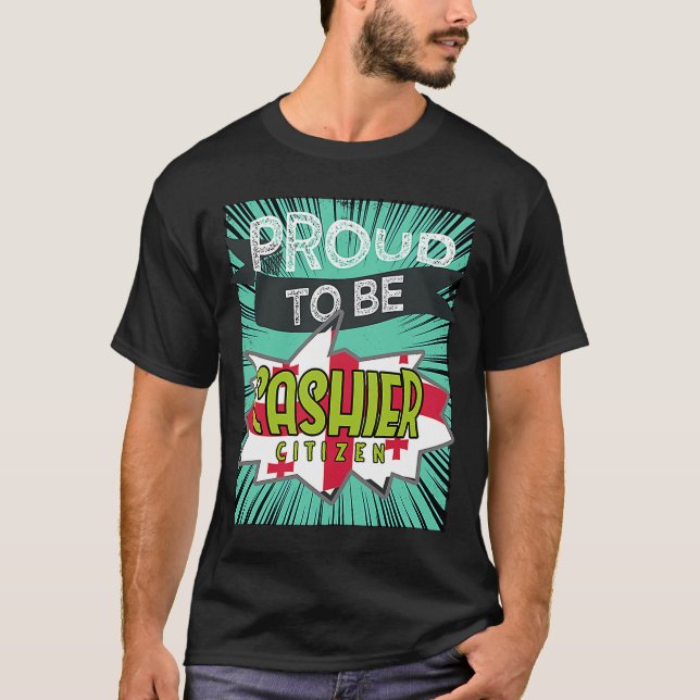 Camiseta Orgulhosa caixa cidadã Profissão de trabalho profi (Frente)