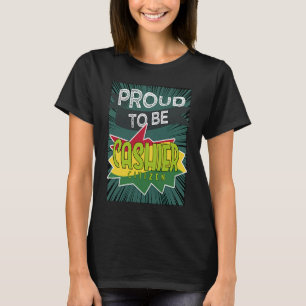 Camiseta Orgulhosa caixa cidadã Profissão de trabalho profi