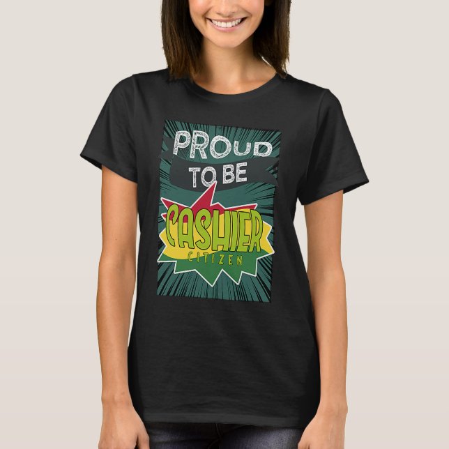 Camiseta Orgulhosa caixa cidadã Profissão de trabalho profi (Frente)